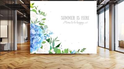 Summer botanical vector design card Wall mural