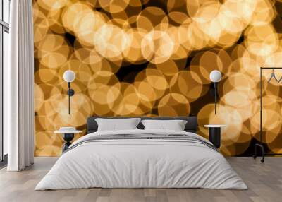 Gold spots bokeh background Wall mural