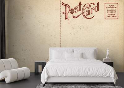 old fashioned postcard Wall mural