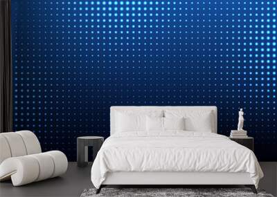 Glowing halftone dots pattern Wall mural