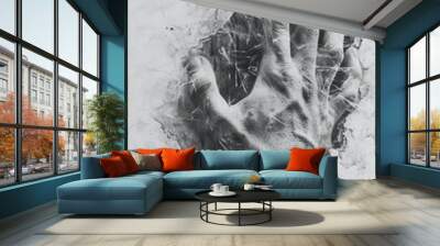 Abstract artistic sketch art texture Generative Ai  Wall mural