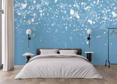 Christmas Banner Background with Snowflakes Wall mural