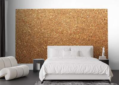 Empty cork board banner on transparent background Generative Ai Wall mural