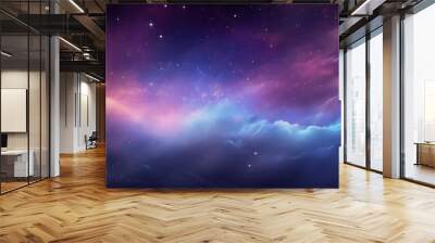 Galaxy with stars and nebula vibrant magic background Generative AI  Wall mural