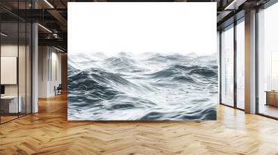 Plain bright water ocean wave background Generative Ai Wall mural