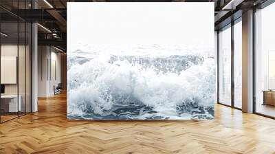 Plain bright water ocean wave background Generative Ai Wall mural