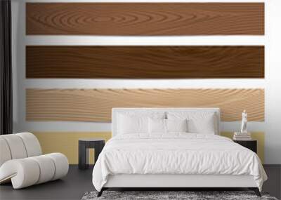 Set of Wood Textures Vector Wall mural