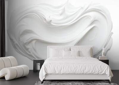 Shaving cream on a transparent background Generative Ai Wall mural