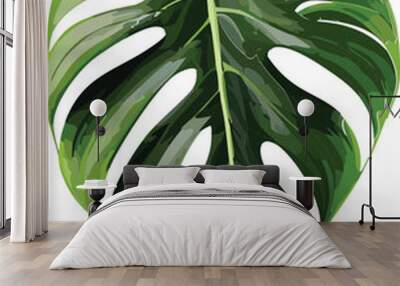 vector monstera leaf svg Wall mural