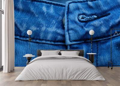 blue jeans texture Wall mural