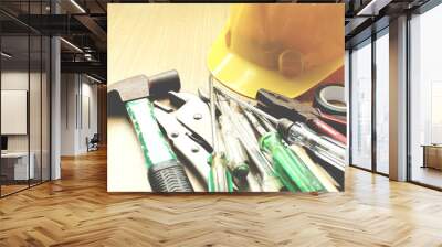 Tools and equipment for repair and construction Wall mural