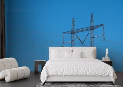 power lines Wall mural