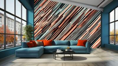 Pattern stock abstract 3D geometrical optical illusion background Wall mural