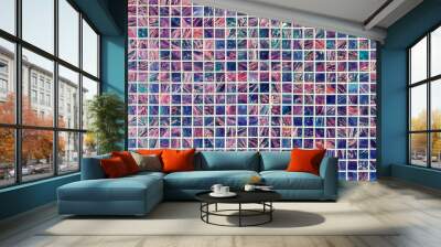 Colored tiles Wall mural