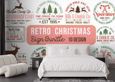 Christmas Sublimation Design Bundle Wall mural