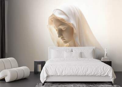 Virgin Mary, Mother of Jesus Christ. Cristianity, faith, religion concept Wall mural