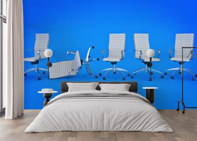 Office chair concept . 3d rendering Wall mural