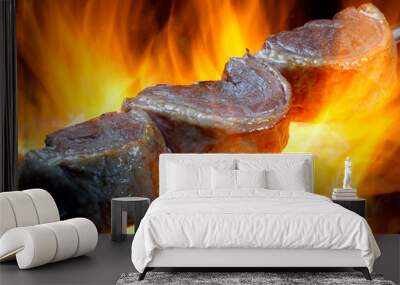 Picanha, traditional Brazilian barbecue. Wall mural