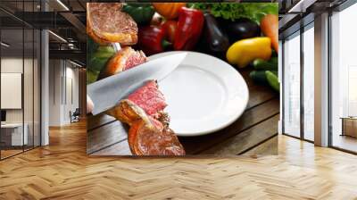 Picanha, traditional Brazilian barbecue. Wall mural