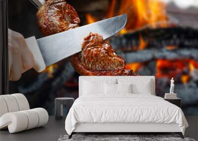 Picanha, traditional Brazilian beef cut Wall mural