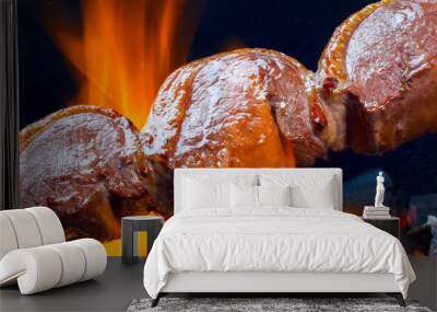 Picanha, traditional Brazilian beef cut Wall mural