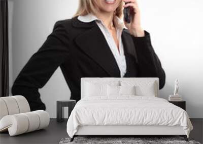 business woman on the phone Wall mural