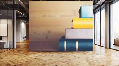 books on table Wall mural