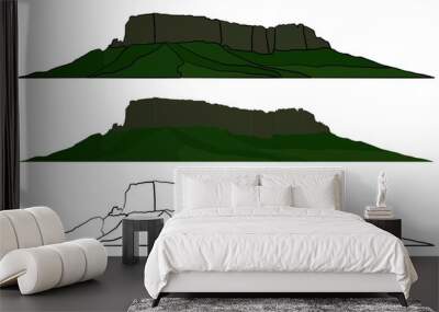 Mount Roraima symbol in Brazil Wall mural