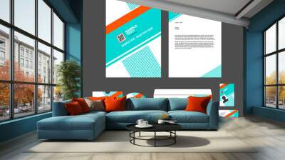 Business identity template Wall mural