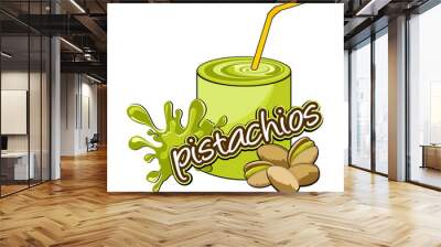 Pistachios cream. Wall mural