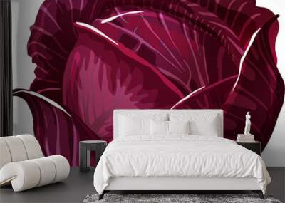 Red Cabbage. Wall mural