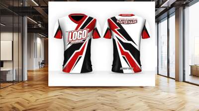 Esport Jersey Design with Dummy Logo and Sponsorship, Gaming Tshirt Wall mural