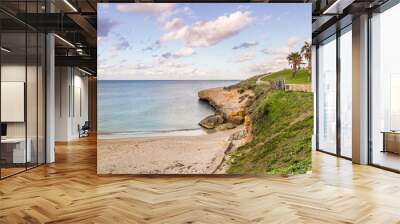 Amazing view on a cliff in Porto Torres Wall mural