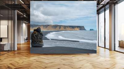 Reynisfjara Beach in Iceland Wall mural