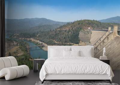 Shasta Dam View From Top Wall mural