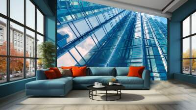 Modern building abstract background Wall mural