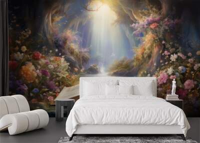 illustration of Bible Book of Genesis Wall mural