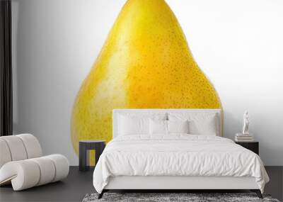 Yellow Ripe Pear, Isolated Wall mural