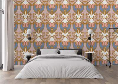 Seamless floral pattern in vintage style. Wall mural