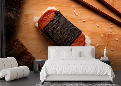 Spam Musubi Wall mural