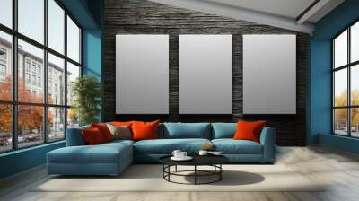 Blank canvas background Wall mural