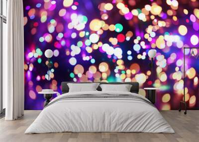 Colorful lights background Wall mural