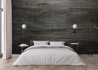 Dark wood background Wall mural