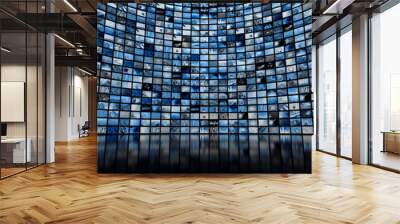 Giant multimedia video and image wall Wall mural