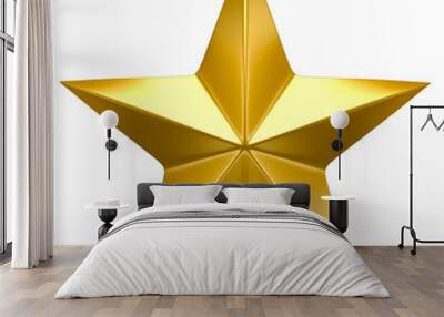 Golden star Wall mural