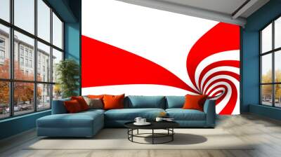 Inside a candy cane Wall mural