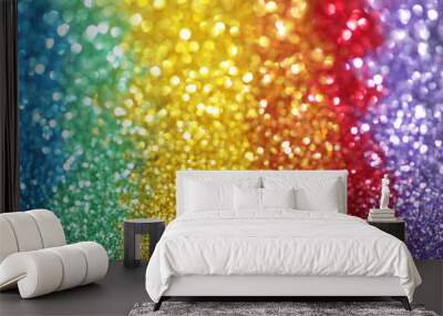 Rainbow of lights Wall mural