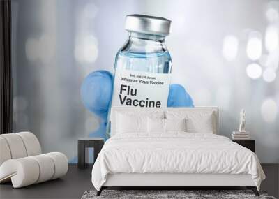 Small drug vial with influenza vaccine Wall mural