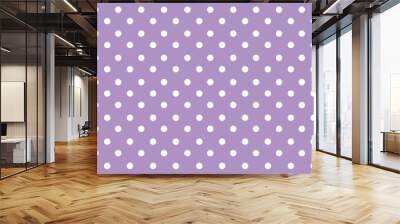 Purple Polka Dot Background Wall mural