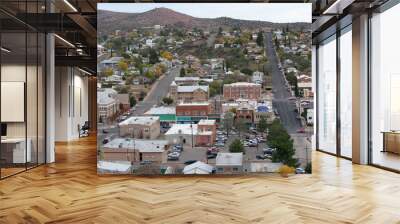 View of the historic center of a town in Arizona Wall mural